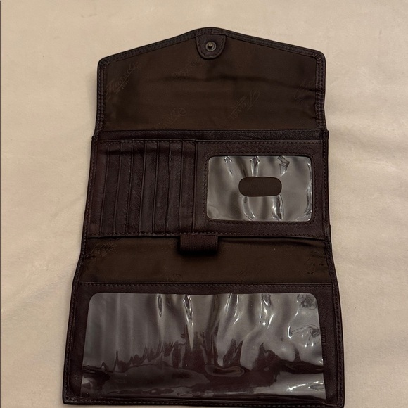VTG! Fossil Dark Brown Leather Wallet - Picture 6 of 14
